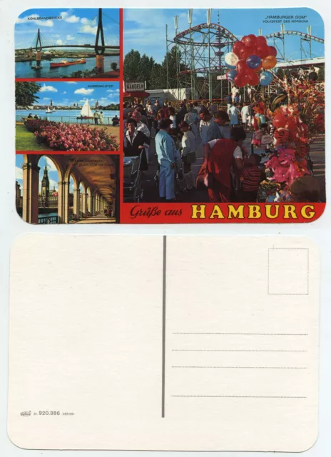 60986 - greetings from Hamburg - old postcard