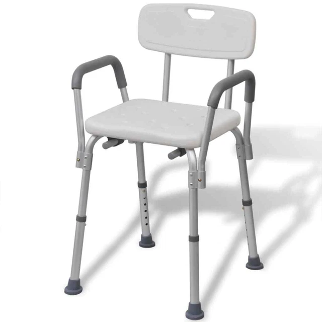Chaise de douche Aluminium Blanc