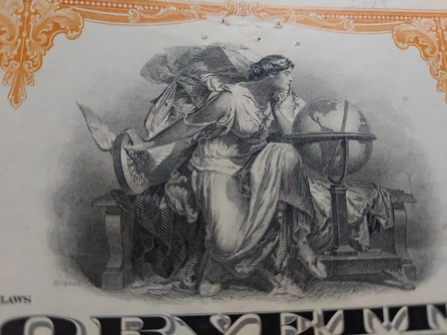 Stock Certificate of E.J. Korvette, Inc. Super KOOL vignette Artwork 1962