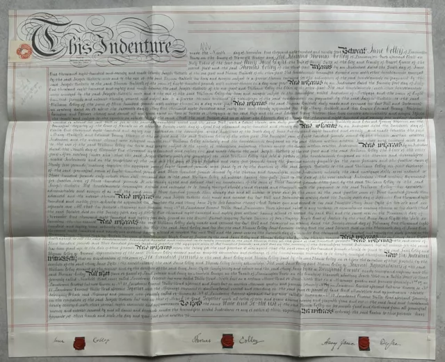 1894 Indenture, Dyke & Reverend Colley, 53 Lansdowne Crescent, Leamington Priors