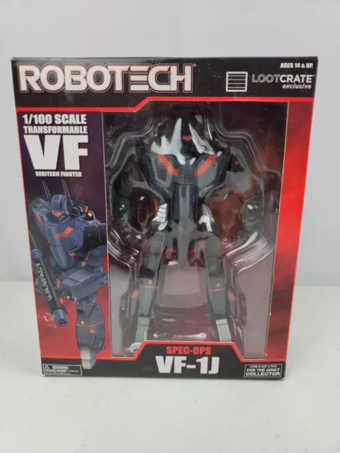 Robotech Spec-Ops VF-1J Veritech Fighter 1/100 Scale Loot Crate DX Exclusive NEW