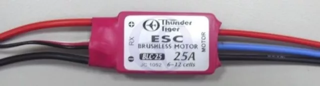 8025 Thunder Tiger Brushless Regler ACE BLC-25 ESC TRA^