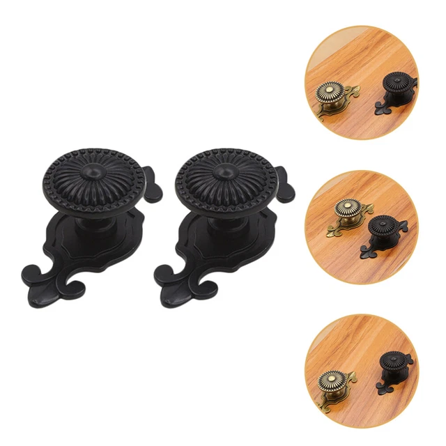 2 pz maniglie per armadi da cucina bottone armadio in metallo black