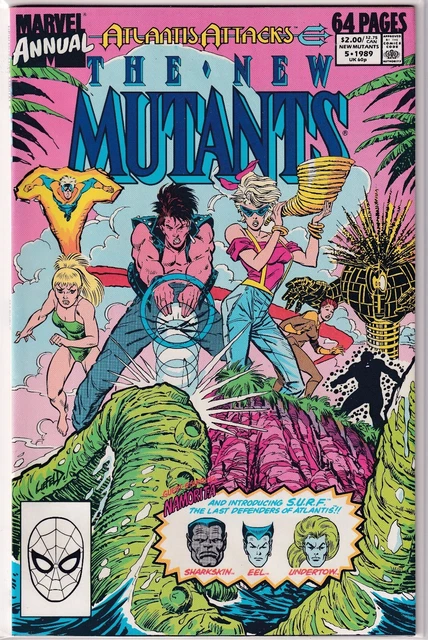 New Mutants Annual #5 Atlantis Attacks (1989) VF Marvel Comics