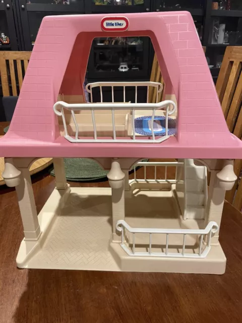 Little Tikes Pink Roof Grandparents House Vintage Toy Dolls House