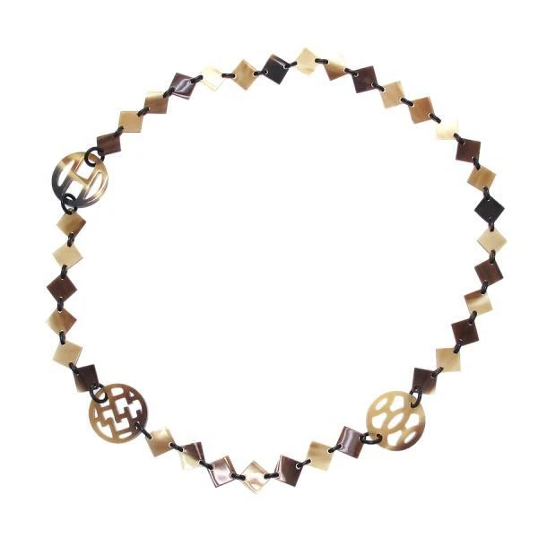 Hermes Buffalo Horn Necklace Rank Second Hand