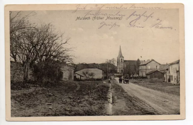 MOUSSEY Mulsach Moselle CPA 57 vue et rue du village