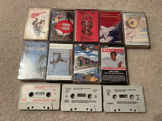 Music Cassettes Bundle Job Lot 1980/90’s Various Artists Rock/Pop