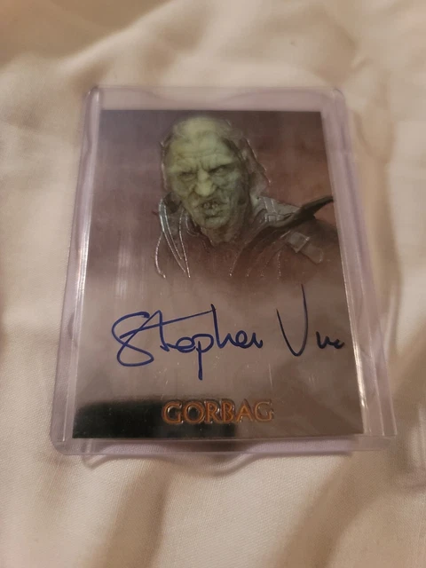 Topps Chrome LOTR GORBAG Auto Lord of the Rings Stephen Ure AU Autograph