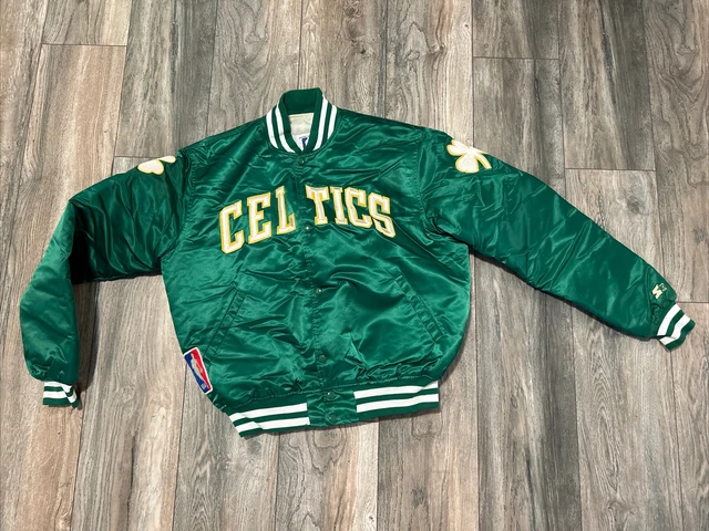 Vintage 80's Starter Boston Celtics NBA Satin Jacket Men’s L Green Mint USA Vintage 80's Starter Boston Celtics NBA Satin Jacket Men’s L Green Mint USA