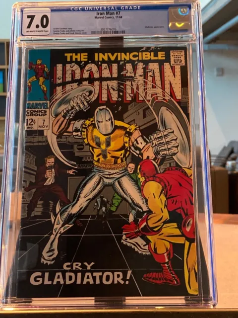 The Invincible Iron Man #7 Cgc 7.0 1968