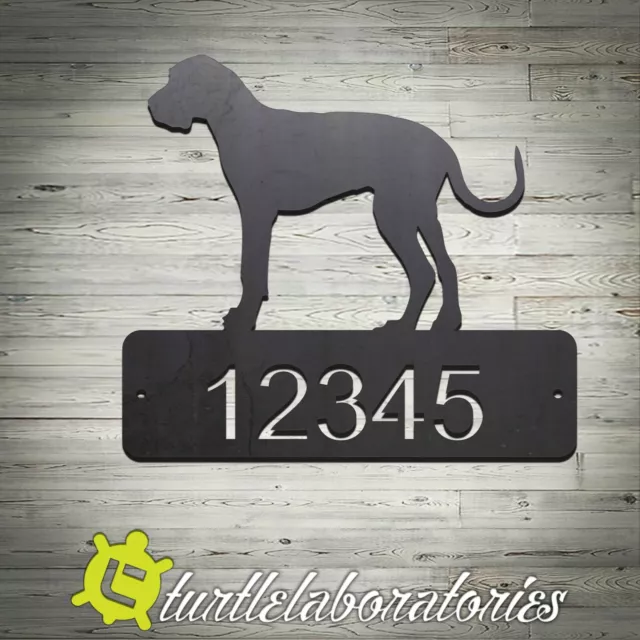 Custom Great Dane Dog Home Address Sign Mail House Dog Memorial Pet