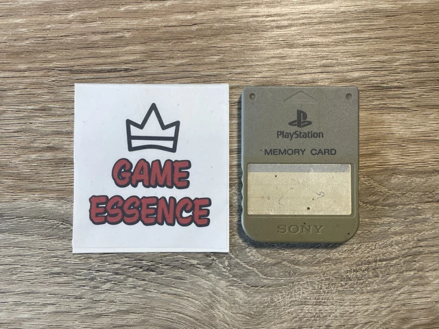 Carte Mémoire Officielle PlayStation 1 (PS1) Grise Avec Boîte D'origine - Occasion Fonctionnelle