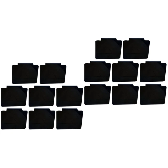 16 pcs Food Sign Holder Hanging Chalkboard Label Boards for Business