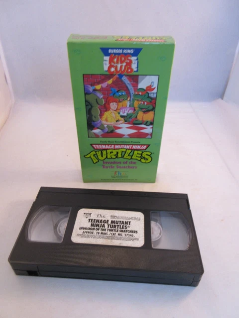TEENAGE MUTANT NINJA Turtles VHS Burger King Kids Club “Turtle ...
