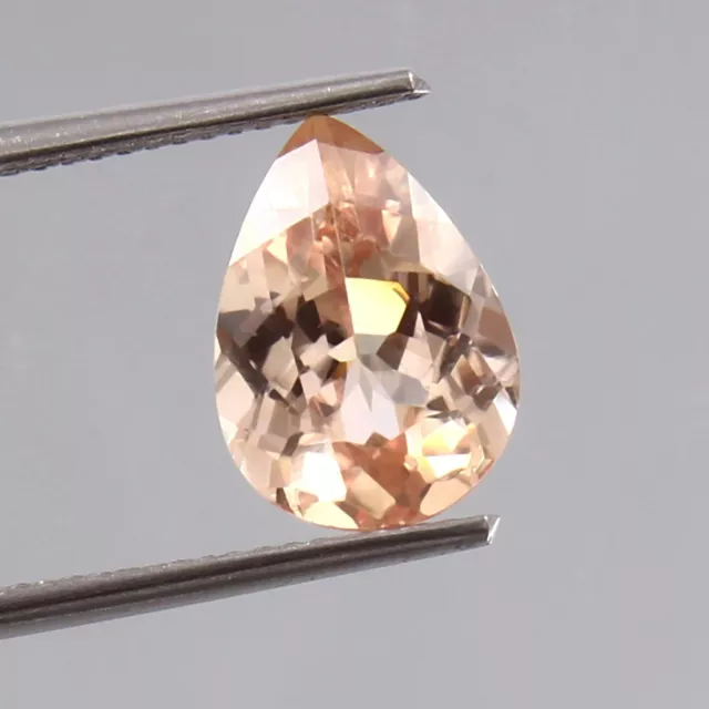 AAA Natürlich Ceylon Padparadscha Saphir Lose Birne Edelstein Schnitt 3.36 Karat