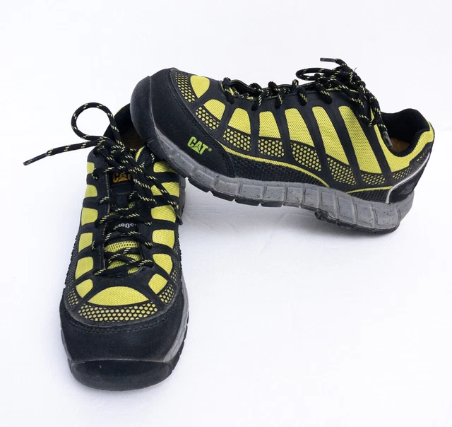 CAT Boots Streamline Lime Womens Sz 7.5 Low Composite Safety Toe Shoes P90087 W