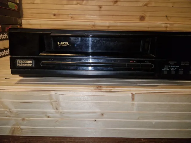 Vintage Ferguson Videostar FV 31R Black VHS Video Cassette Recorder - For Parts 2