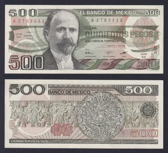 Banknotes Mexico 500 Pesos 1984 P 79b Fds / UNC C-08