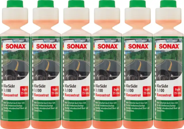 Sonax KlarVicht 1:100 concentrato 250 ml set 6 pezzi 03711410