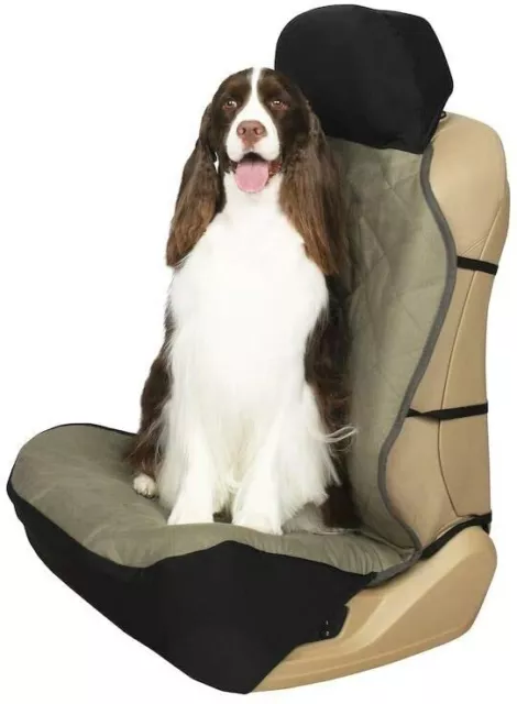 PetSafe Solvit 62456 Happy Ride Quilted Bucket Seat Cover Green Cotton 52" x 22"