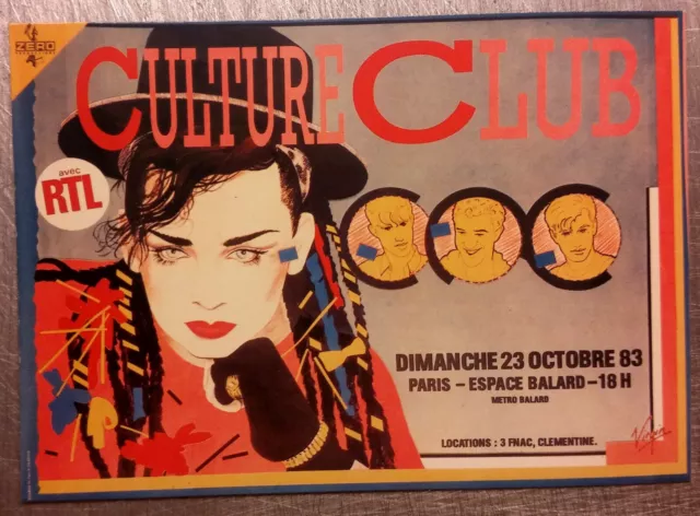 CULTURE CLUB Concert PAris Espace BAllard   carte postale cpsm postcard