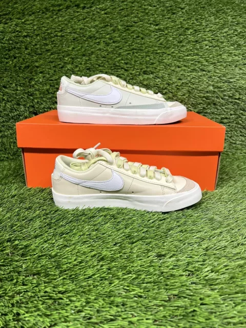 Nike Blazer Low 77 Sea Glass Sail Green Off White Shoes DM7186-011 Womens Sz 5