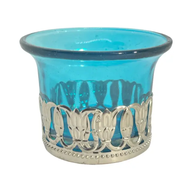 Moroccan Tealight Candle Holder - Blue