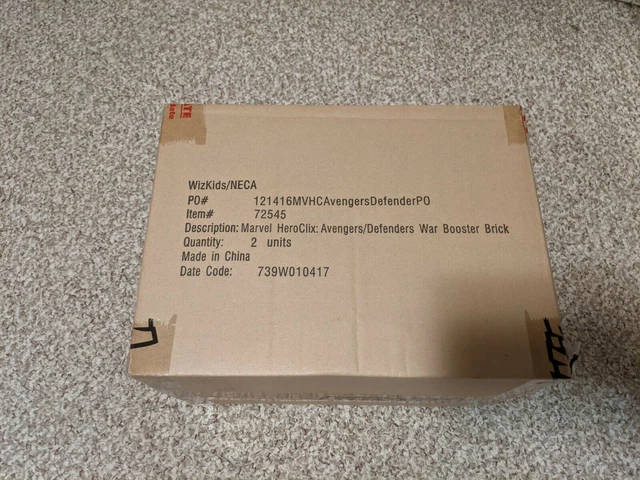 HeroClix Marvel Avengers/Defenders War booster case 20 packs 2 bricks