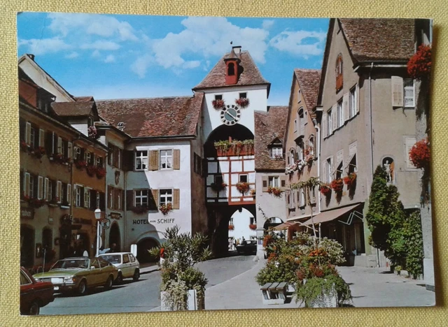 Alte AK-Meersburg am Bodensee-Auto-ungelaufen-80er Jahre?