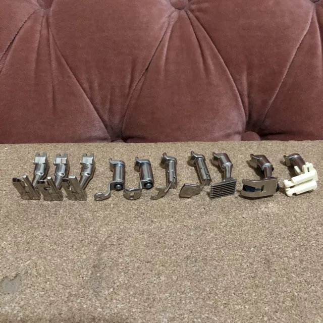 Bernina Record 530-930 Sewing Machine Accessories 10 OEM Different Feet. Vintage Bernina Record 530-930 Sewing Machine Accessories 10 OEM Different Feet. Vintage
