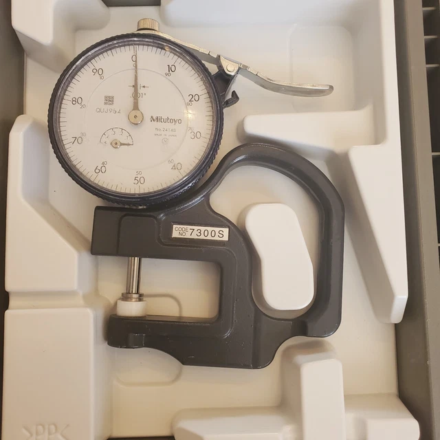 7300S MITUTOYO DIAL Thickness Gauge, tool Flat Anvil, Standard Type $49