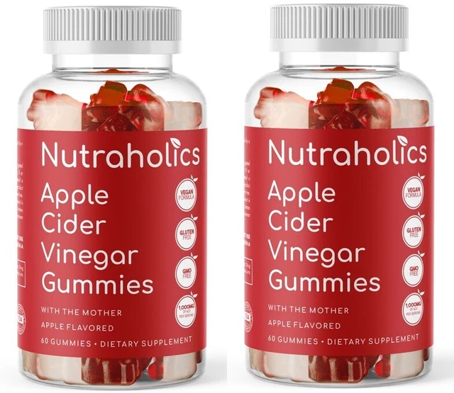 GOLI APPLE CIDER Vinegar Gummies 120 Gummies (2 bottles) BRAND NEW