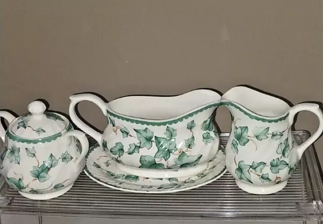 Int'l Tableworks  Country Vine - Gravy  Sauce Boat/Relish / Sugar Bowl/Creamer