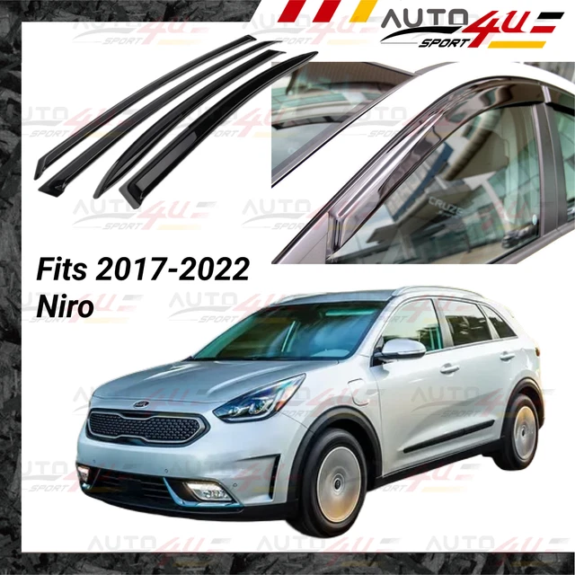FITS FOR NIRO 20172022 Window Vent Visors Sun Rain Wind Guards Shade