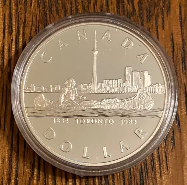1984 RCM Canadian Silver $ 150th Ann Toronto