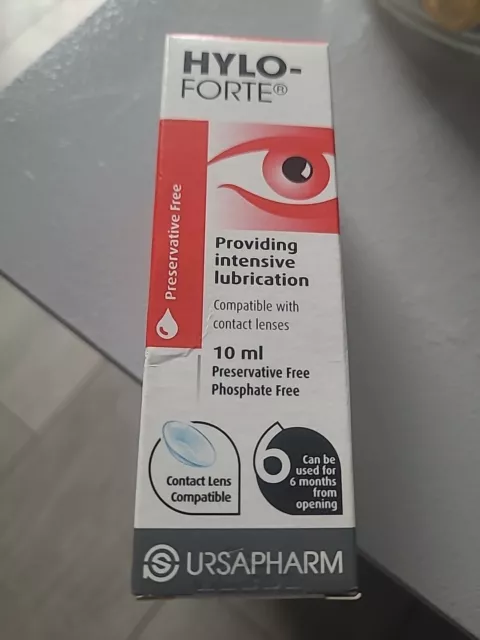 Brand New/Unopened Hylo-Forte 10 ml Lubricating Eye Drops x 1