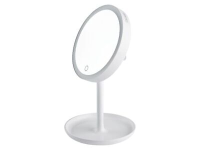 Eplze Creativo 2-in-1 Trucco Specchio Ricaricabile LED Scrivania Lampada Toccare-sensibile Occhio-protezione Lettura Lampada Bianco 