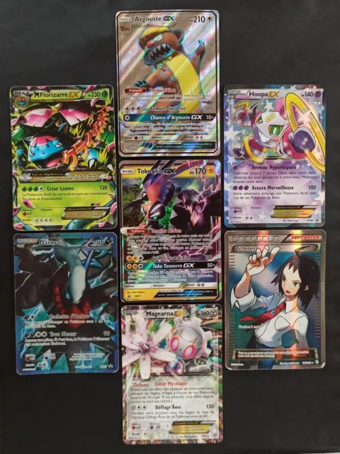 Lot 7 Cartes Pokémon Ex Méga GX Full-Art Promo Ultra Rare - FR