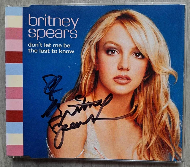 BRITNEY SPEARS SIGNED Cd Autograph 2001 Don't Let Me Be The Last To ...