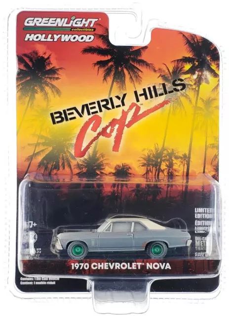 Chase 1970 CHEVROLET NOVA (UNRESTORED) BEVERLY HILLS COP 1/64 GREENLIGHT 44870 D