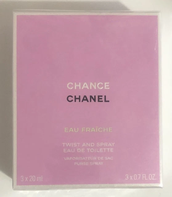 CHANEL CHANCE EAU Fraiche Twist Spray 3x 20ml unopened 62.00