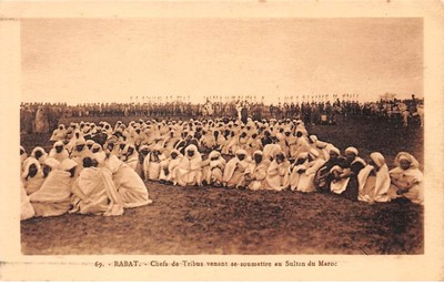 Imp. CPSM FILS DU PACHA HASSAN.Chef de la Tribu des Zaians Braun & Cie Maroc 