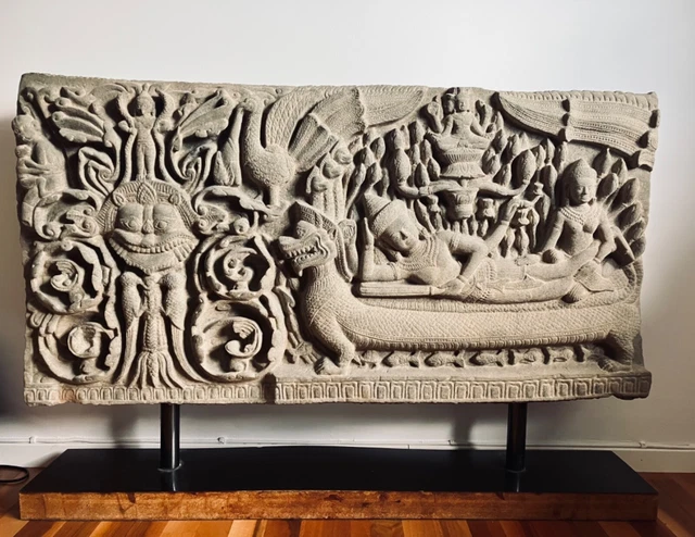 Khmer Replica sten statue/Show piece -  Statue sculpture stone art