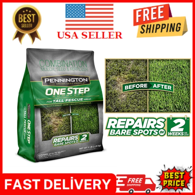 PENNINGTON ONE STEP Complete Tall Fescue Grass Seed 5 lb; Patch And