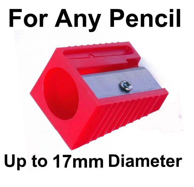 JUMBO LARGE HOLE Pencil Sharpener. For Pencils and Crayons Up To 17mm Diameter. £2.95 PicClick UK