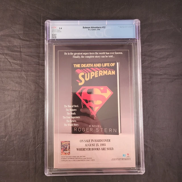 Batman Adventures 12 DC Comics CGC Graded 9.4 White Pages 1st Harley Quinn 4