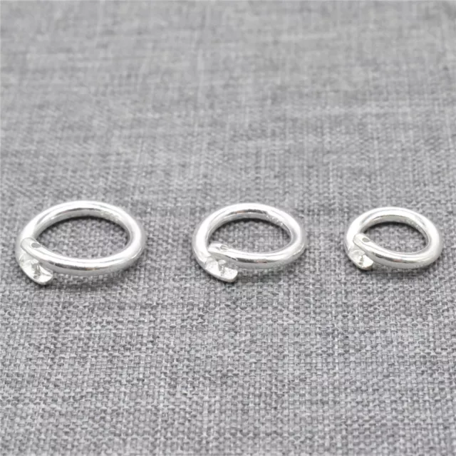 4 Sterling Silver Lock Jump Ring 6mm 8mm 10mm 12mm 14mm 925 Silver Locking Clasp