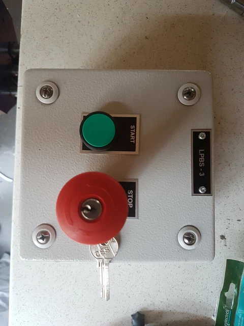 Scatola di controllo metallo 150x150x130 pulsante di avvio arresto motore scatola di avviamento DOL