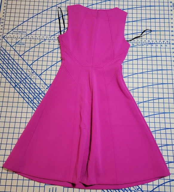 Ivanka Trump Fit & Flare Scuba Pink Dress Size 2